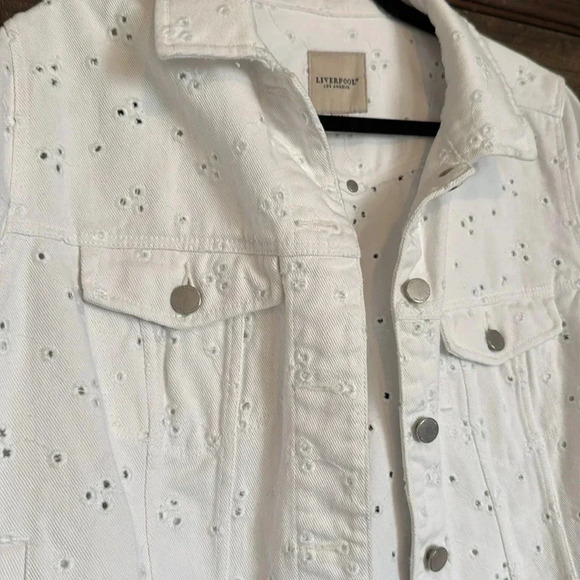 Liverpool Los Angeles White Jean Jacket - Medium. GUC - Picture 2 of 9